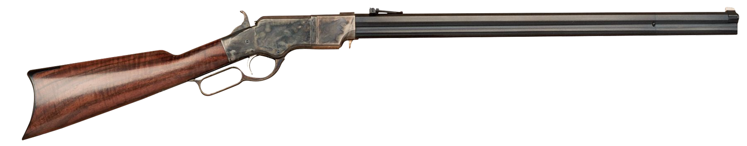 Cimarron CA236 1860 Henry Steel Framed 45 Colt (Long Colt) 12+1 24" Blued Octagon Barrel, Color Case Hardened Stainless Steel Receiver, Walnut Fixed Stock, Right Hand