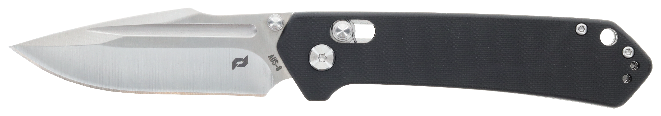 Schrade 1182620 Divergent  3.06" Folding Modified Drop Point Plain Satin AUS-8A SS Blade 4.31" Black G10 Handle