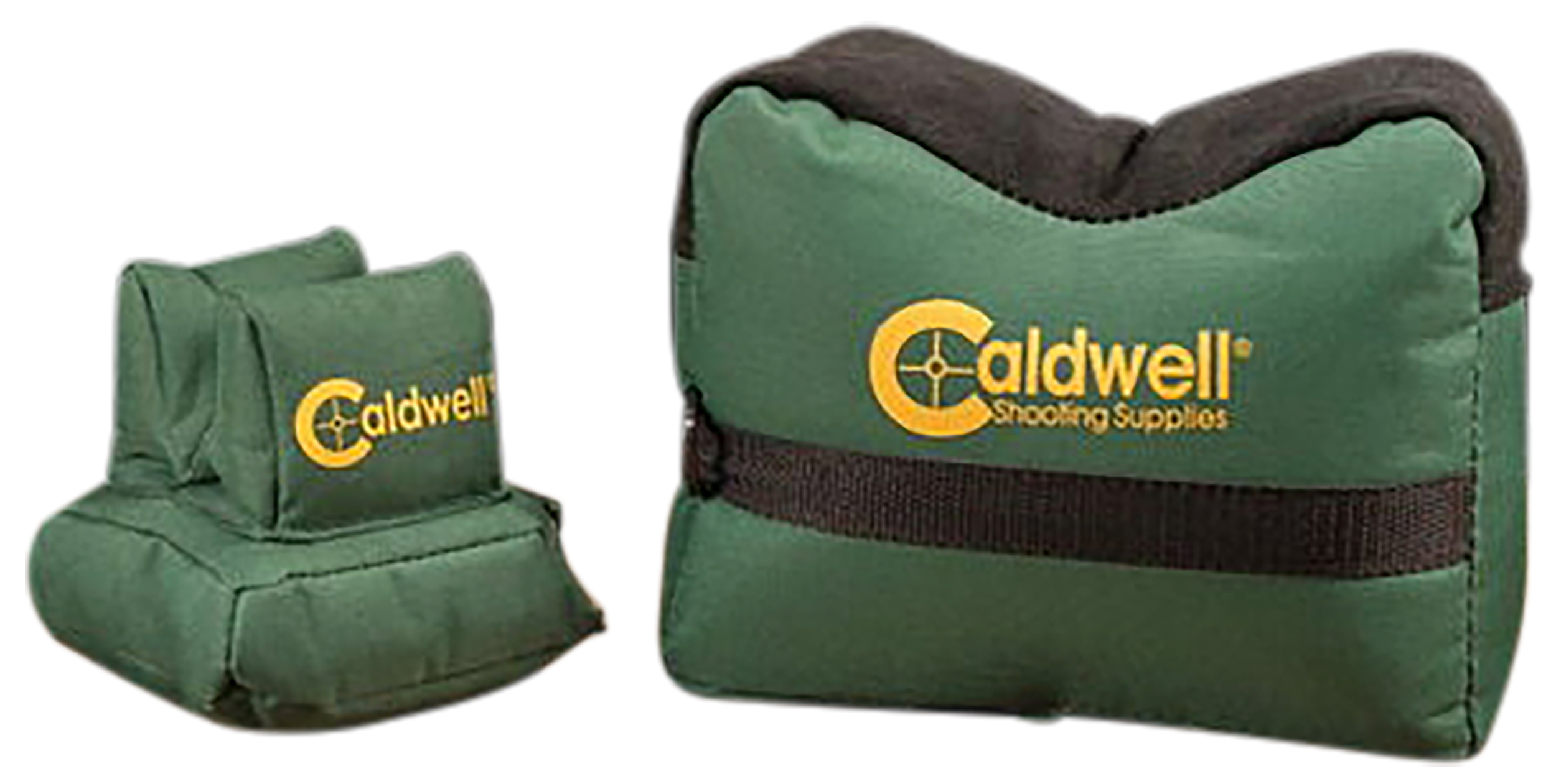 Caldwell 939333 DeadShot Shooting Bag Combo Prefilled Dark Green 600D Polyester Includes Front and Rear Bags