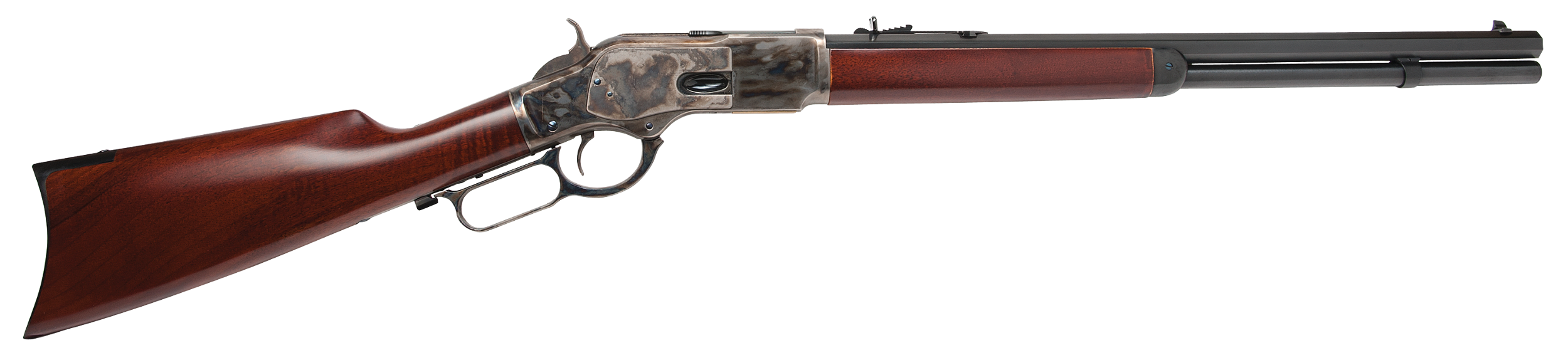 Cimarron CA271 1873 Short Full Size 38 Special 357 Mag 10+1 20" Blued Octagon Barrel, Color Case Hardened Stainless Steel Receiver, Fixed Walnut Stock, Right Hand