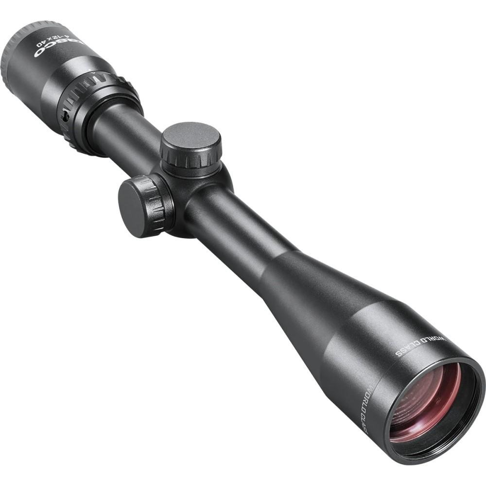 Tasco World Class Rifle Scope 4-12x40mm 1" SFP 30/30 Non Illum. Black with Rings