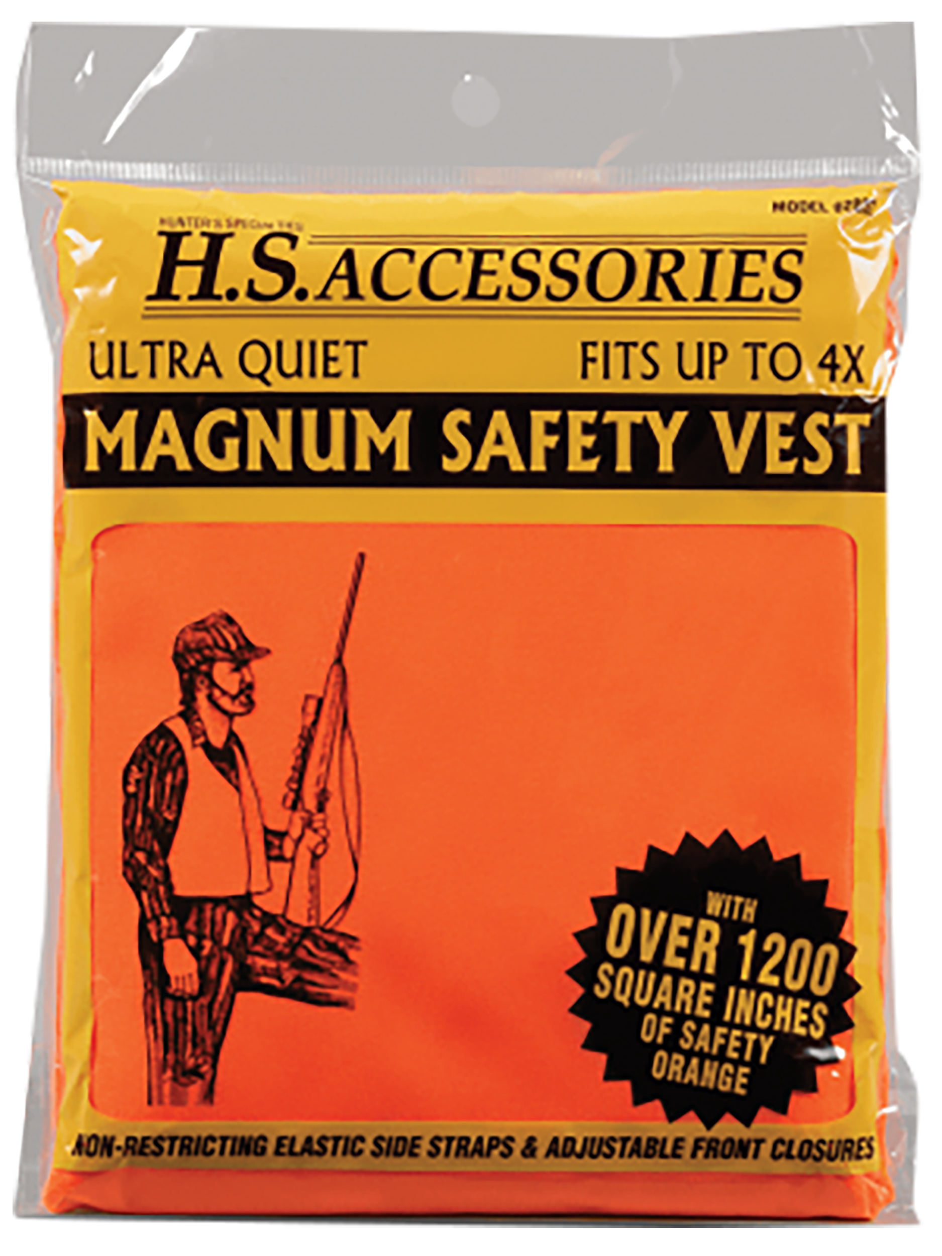 Hunters Specialties HS02002 Safety Vest Magnum Fits up to 4XL Chest Orange