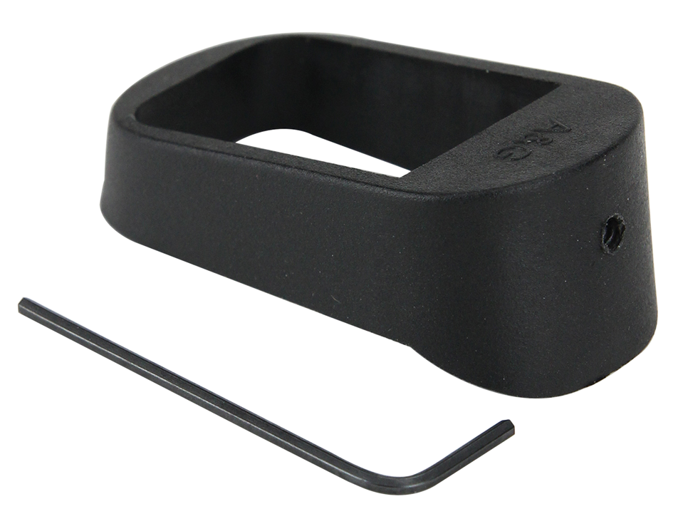 Pachmayr 03850 Mag Sleeve Compatible w/Glock 17/22/31 Mags To Fit Glock 19/23/32 Models, Black Polymer