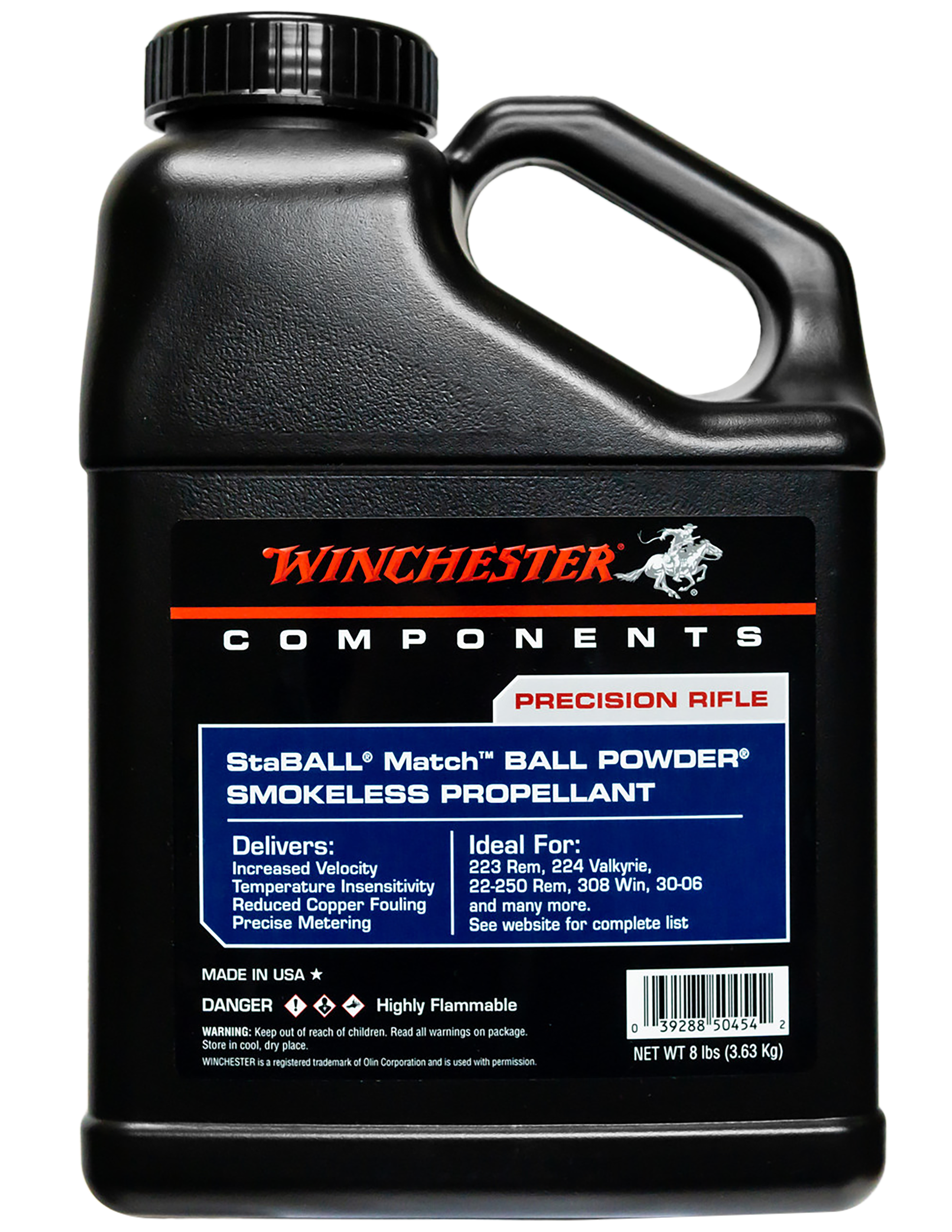 Winchester Powder STABALLMATCH8 Staball Match Rifle Powder 8LB