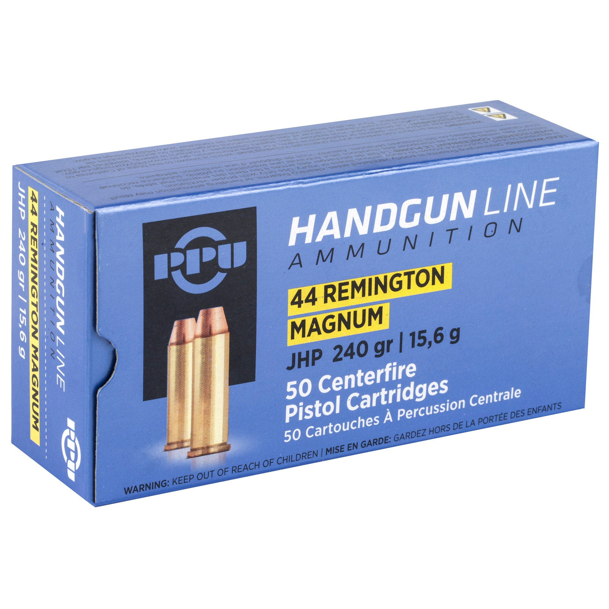 PPU 44MAG JHP 240GR 50/500