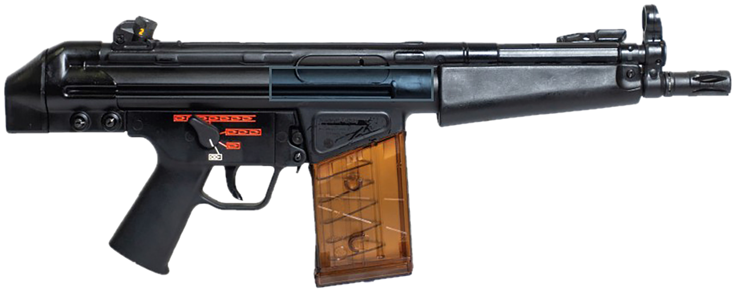 Century Arms HG7887N AP51 PDW 7.62x51 20+1 8.30" Black Steel Barrel, Black Stamped Metal Receiver, Black Navy Style Grip