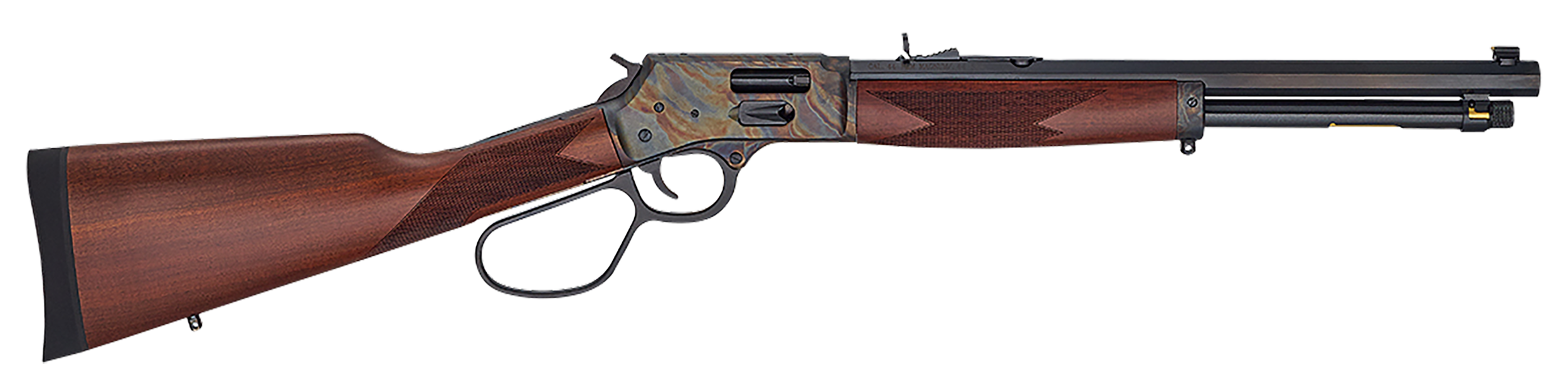 Henry H012GMRCC Big Boy Side Gate Full Size 38 Special/357 Mag 7+1 16.50" Blued Octagon Barrel, Color Case Hardened Steel Receiver, American Walnut Stock Right Hand