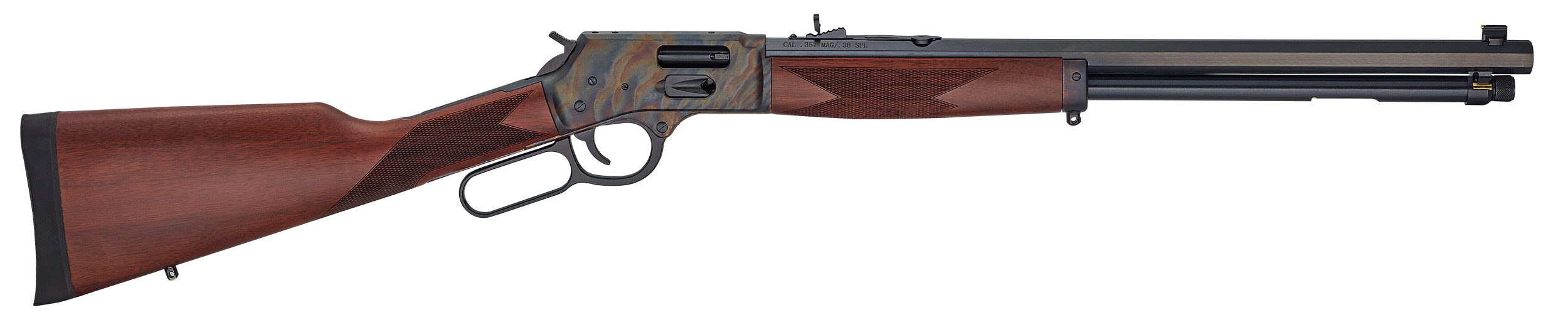 Henry H012GCC Big Boy Side Gate Full Size 44 Mag 10+1 20" Blued Steel Barrel, Color Case Hardened Steel Receiver, American Walnut Stock Right Hand