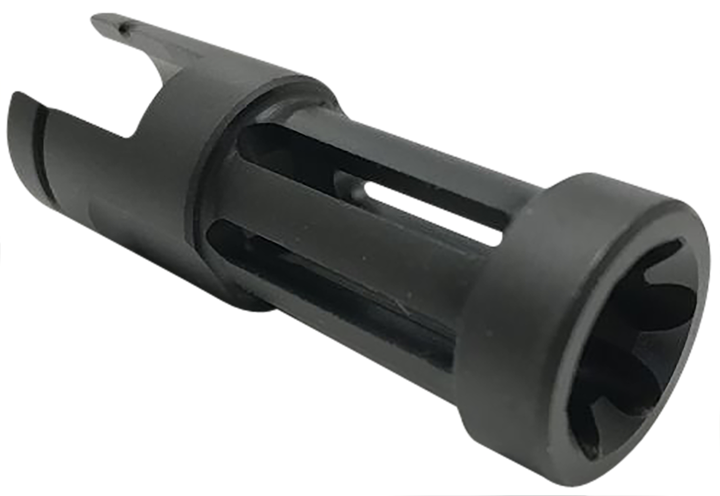Samson 040606203 Flash Hider Black Oxide Stainless Steel with 2.50" OAL & .860" Diameter for Ruger 10/22