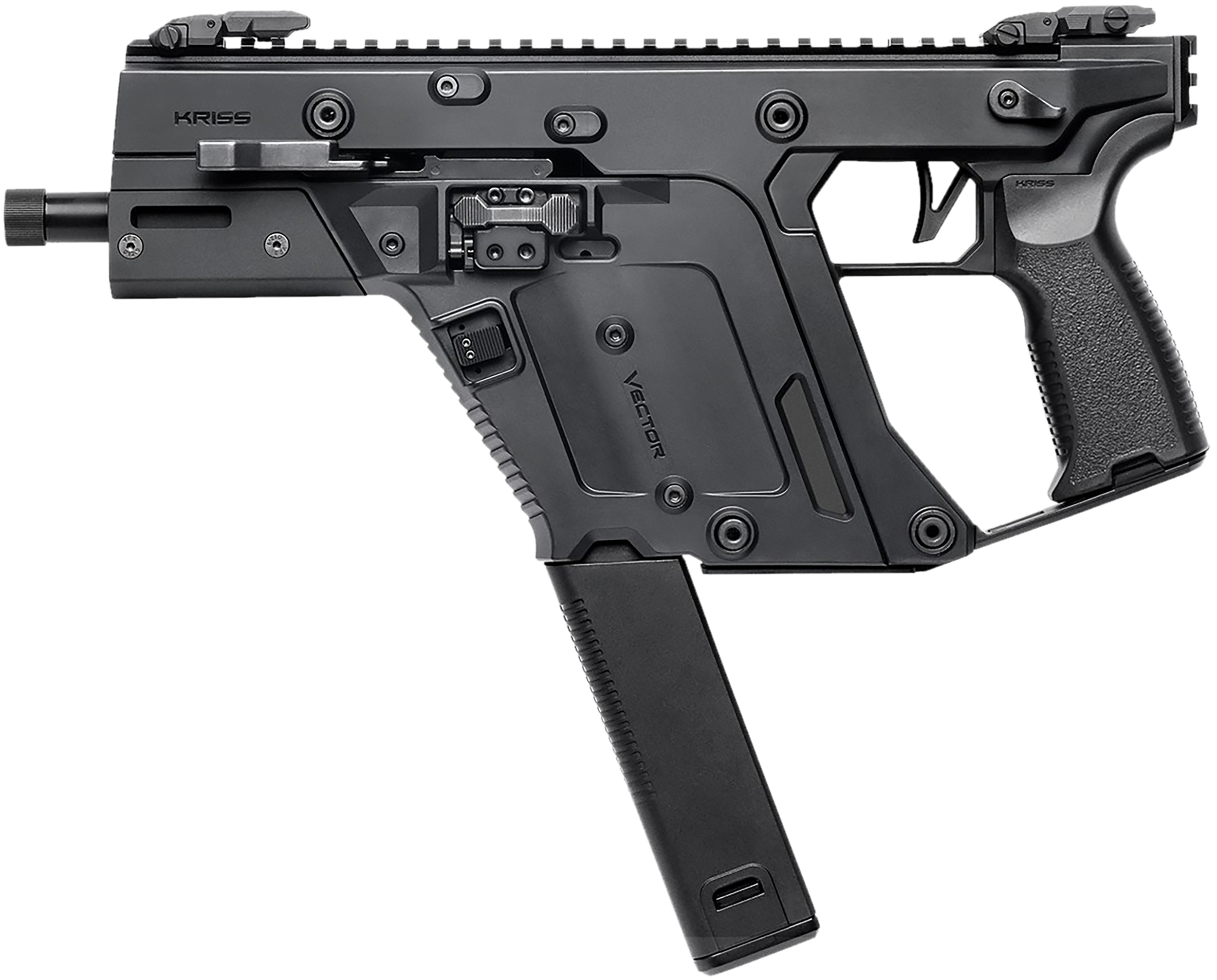 Kriss USA KV103PBL00 Vector SDP Gen3 10mm Auto 33+1 5.50" Black Nitride Threaded Barrel, M-LOK Handguard, Black Picatinny Rail Receiver & Rear, Black Polymer Grip, Ambidextrous, Glock Mag Compatible