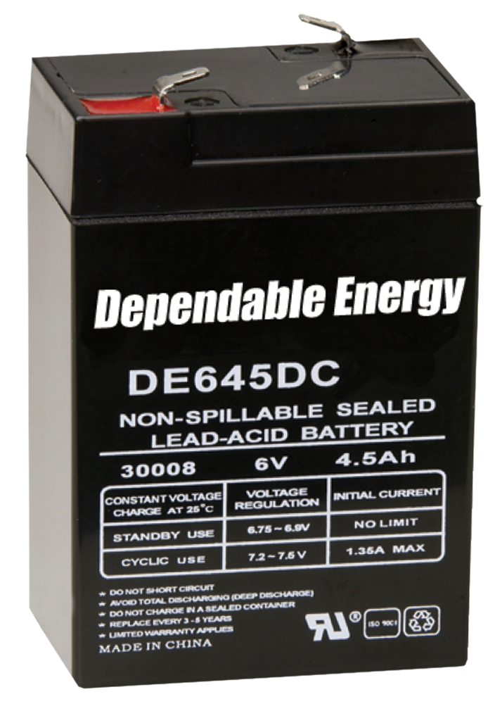 American Hunter DE30052 HR Rechargeable Battery 6 Volt 4.5 AMP