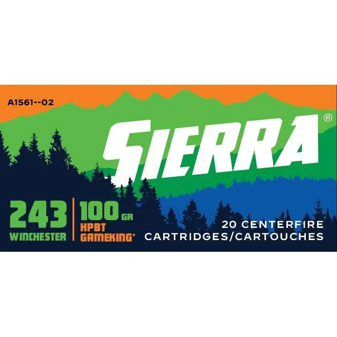 SIERRA SPORTS MASTER 243WIN 100G GAMEKING HPBT 20RD BX 200RD CASE