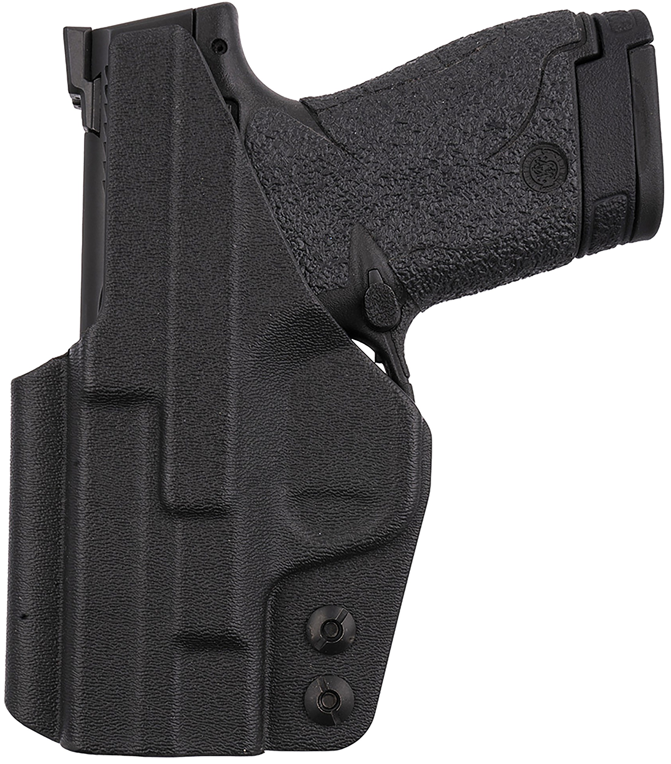 1791 Gunleather TACIWBSHIELDBLKR Tactical Kydex  IWB Black Kydex Belt Clip Fits S&W Shield