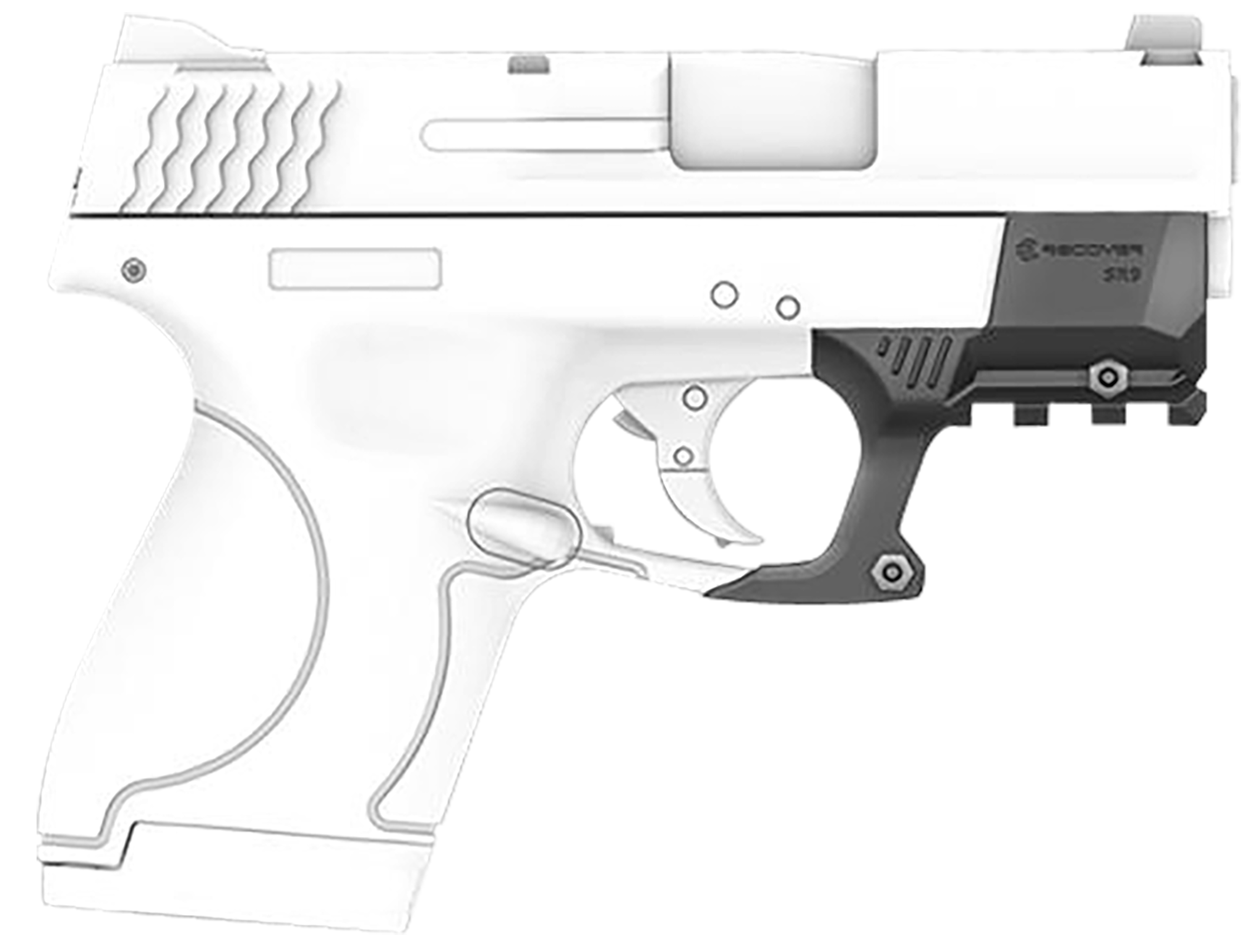 Recover Tactical SHR901 Rail Adapter for Smith and Wesson Shield  Black