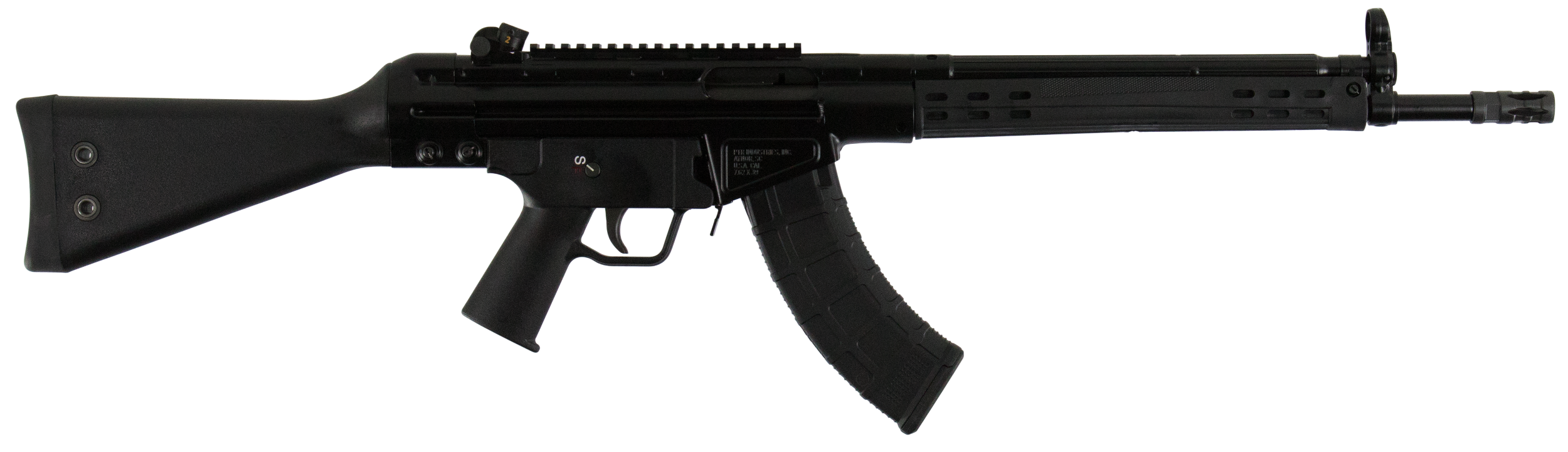 PTR 200 32 KFR  7.62x39mm 30+1 Black Bull Barrel, Black Aluminum Receiver, Polymer Handguard, Fixed Black Synthetic Stock, Black Polymer Grip