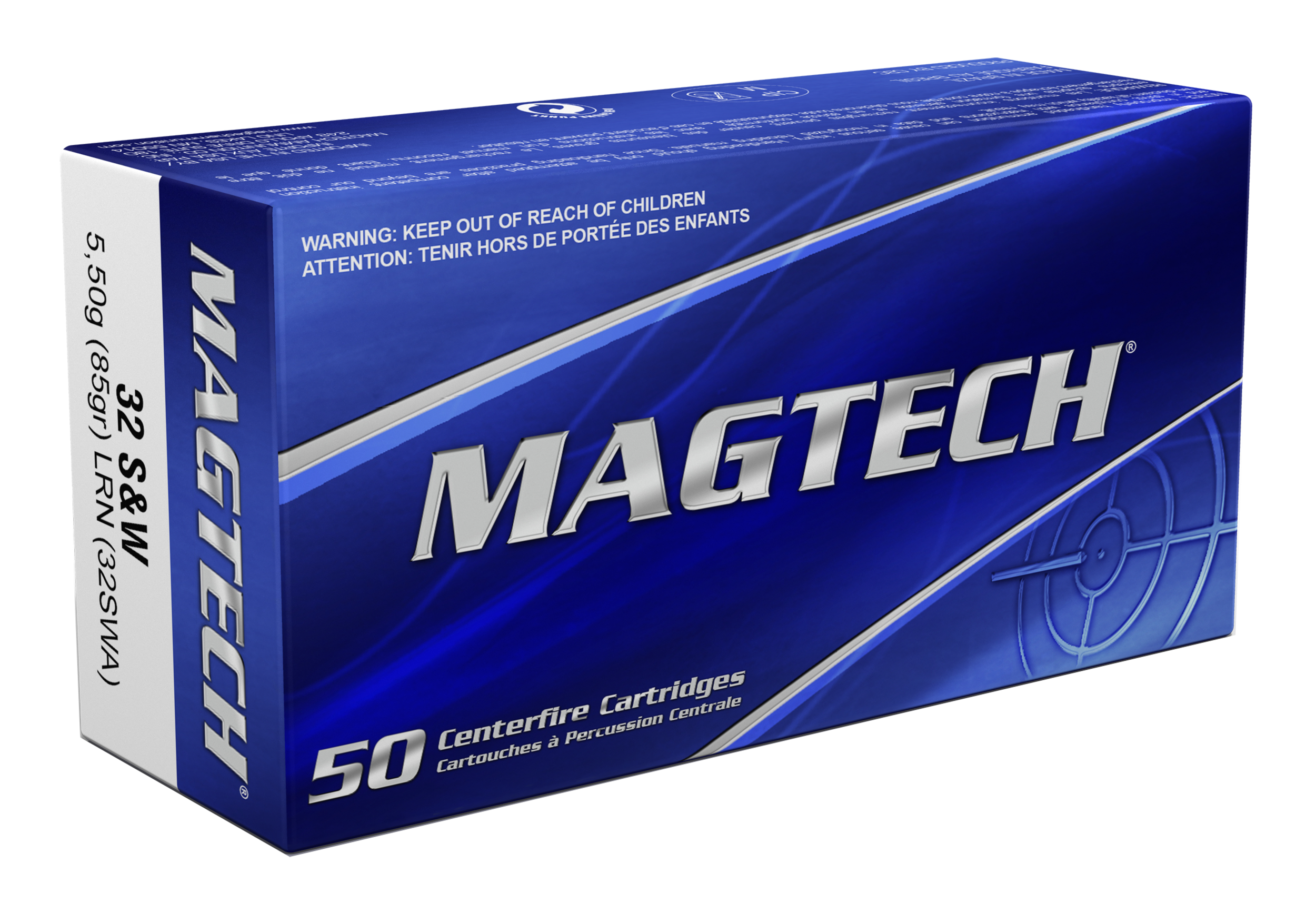 Magtech 32SWA Range/Training  32S&W 85gr Lead Round Nose 50 Per Box/20 Case