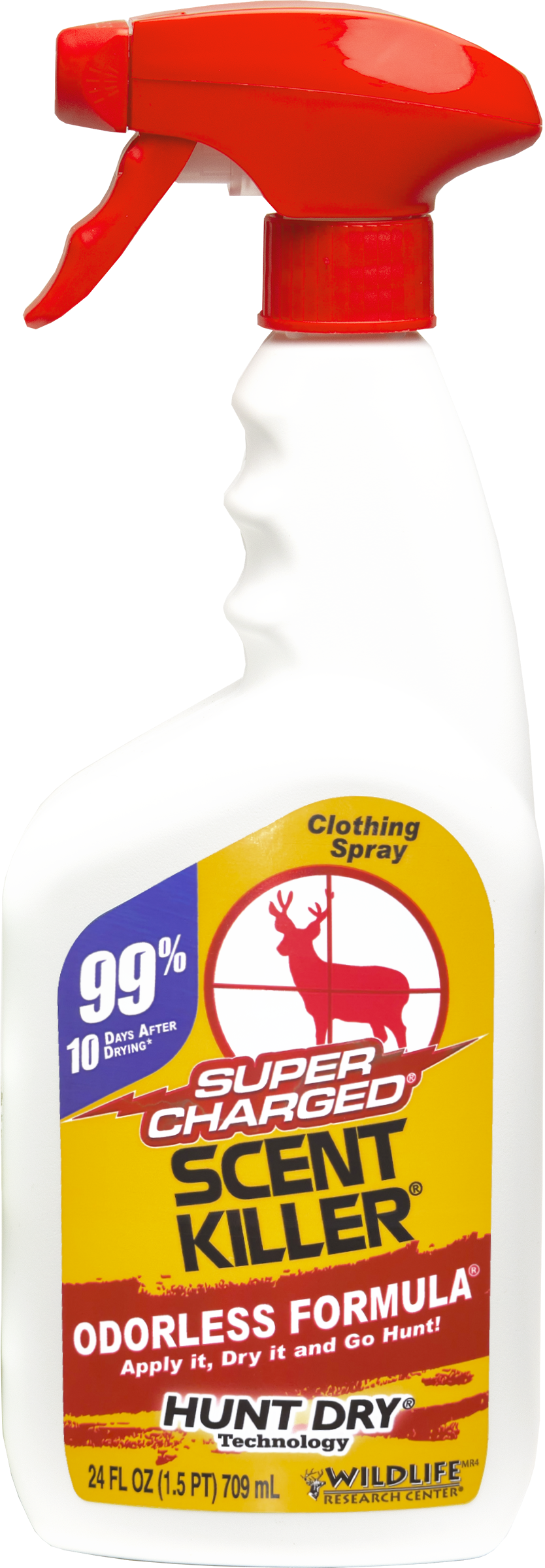 Wildlife Research 555 Scent Killer Super Charged Odor Eliminator Odorless Scent 24 oz Trigger Spray