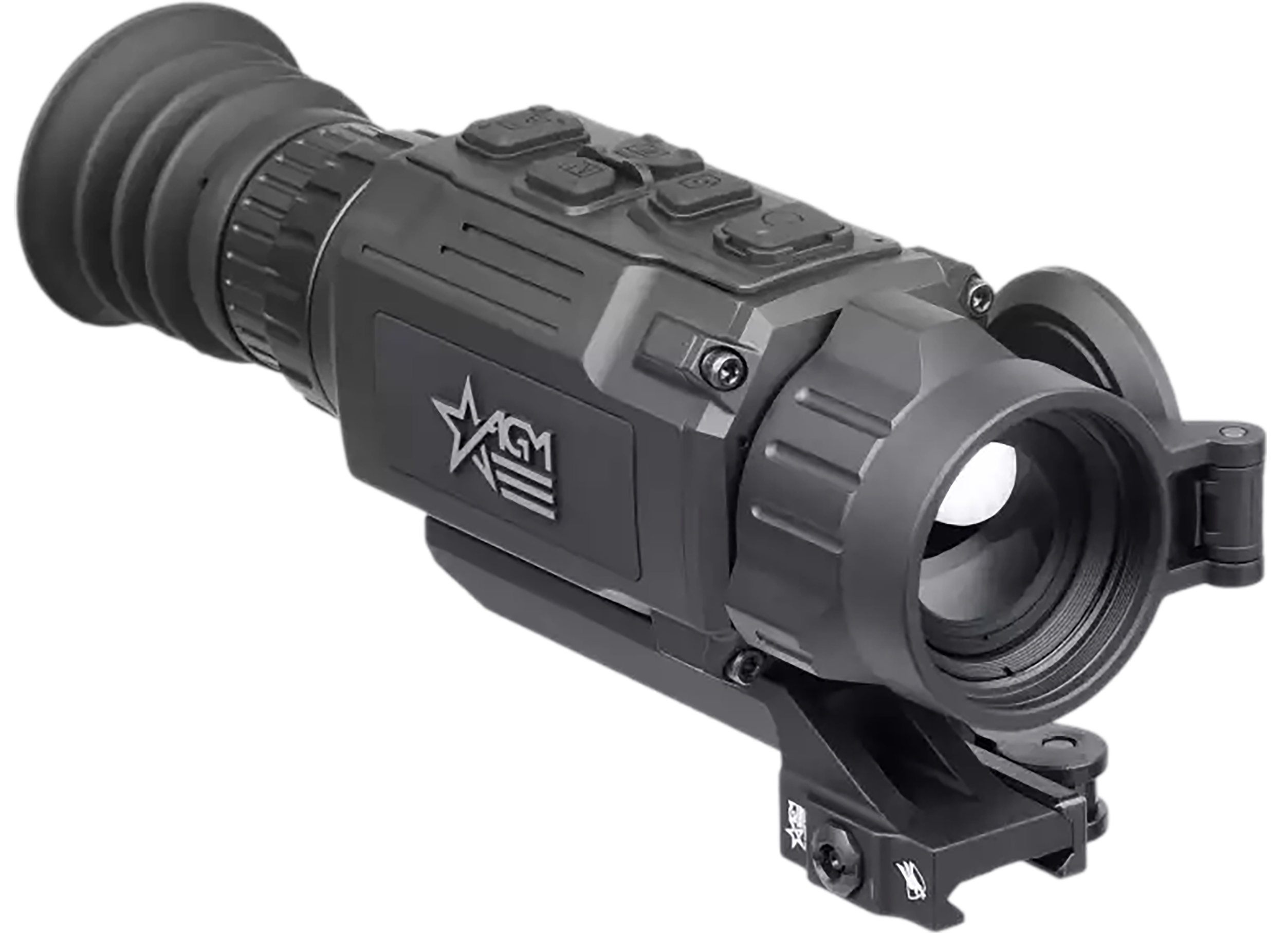 AGM Global Vision 314205550205R361 Rattler V2 35-640 Thermal Black 2-16x 35mm Multi Reticle, Digital 1x/2x/4x/8x Zoom 640x512, 50 Hz Resolution