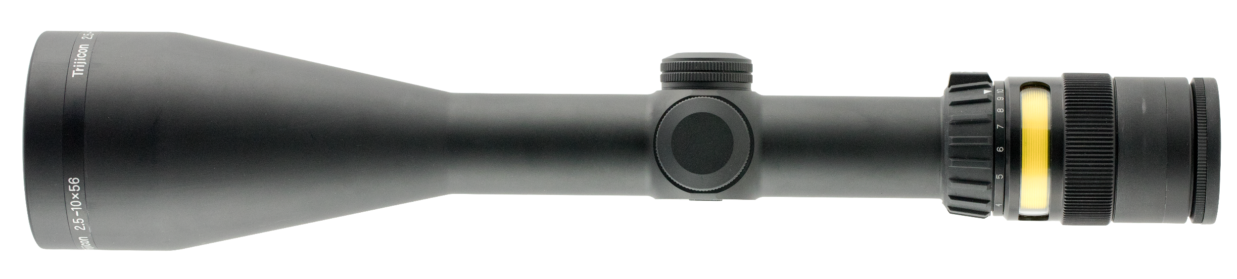Trijicon 200023 AccuPoint Black Hardcoat Anodized 2.5-10x56mm 30mm Tube Illuminated Duplex Crosshair w/Amber Dot Reticle