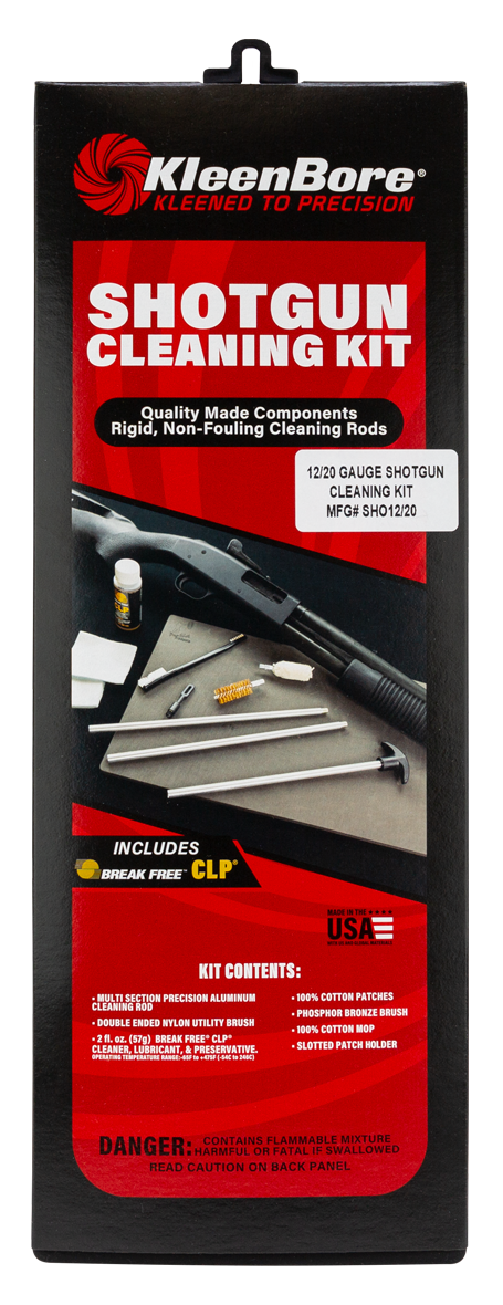 KleenBore SHO1220 Classic Cleaning Kit 12 / 20 Gauge Shotgun