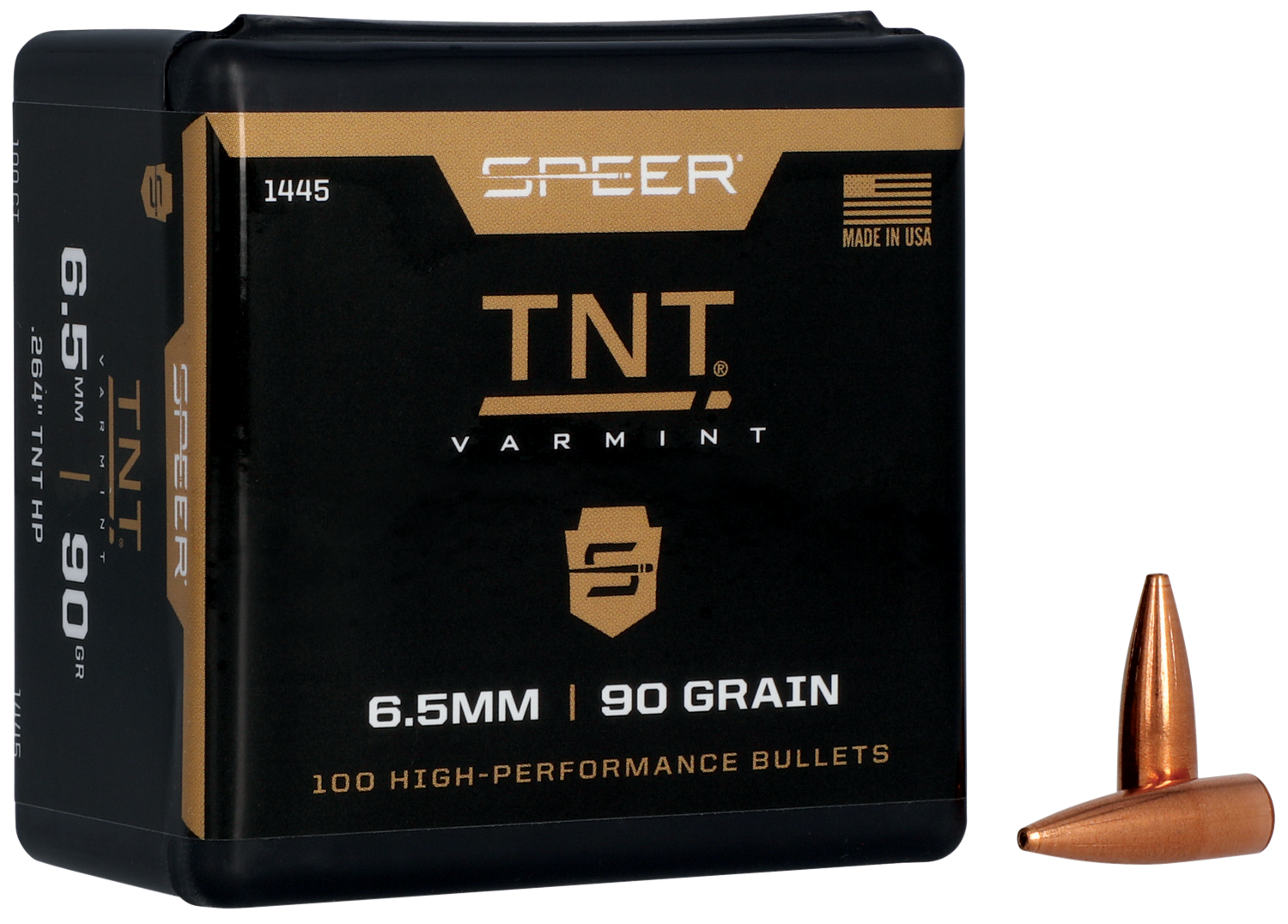 Speer 1445 TNT  6.5Creedmoor 90gr Jacketed Hollow Point 100 Per Box/5 Case