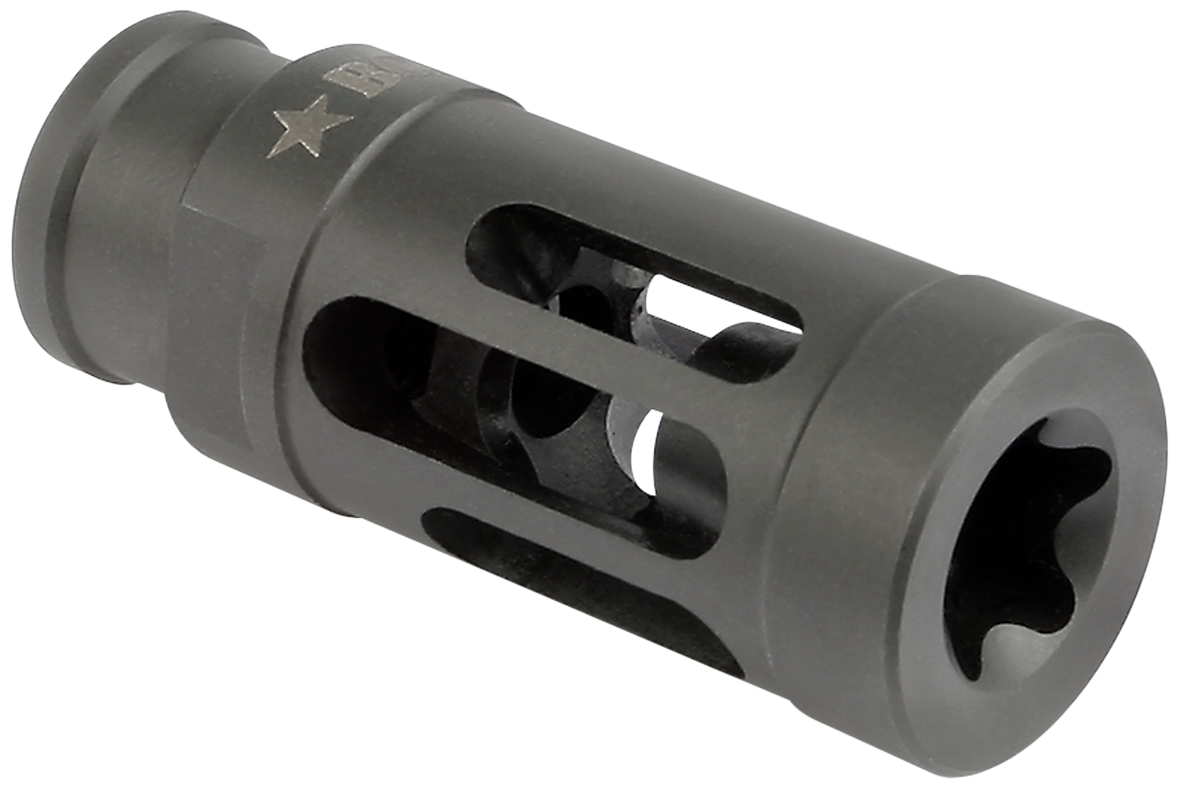 BCM GFCMOD1762 BCMGunfighter Compensator Mod 1 Black Stainless Steel with 5/8"-24 tpi Threads for 7.62mm, 300 Blackout AR-Platform