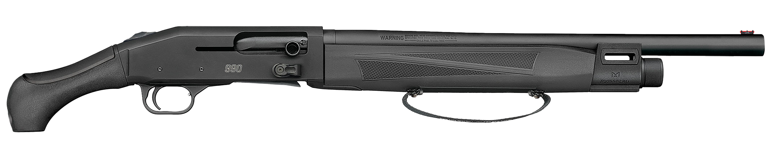Mossberg 83002 990 AfterShock 12 Gauge Semi-Auto 3" 5+1 18.50" Matte Blued Barrel, Strapped w/M-LOK Forend, Matte Blued Receiver, Black Synthetic Aftershock Grip, Ambidextrous