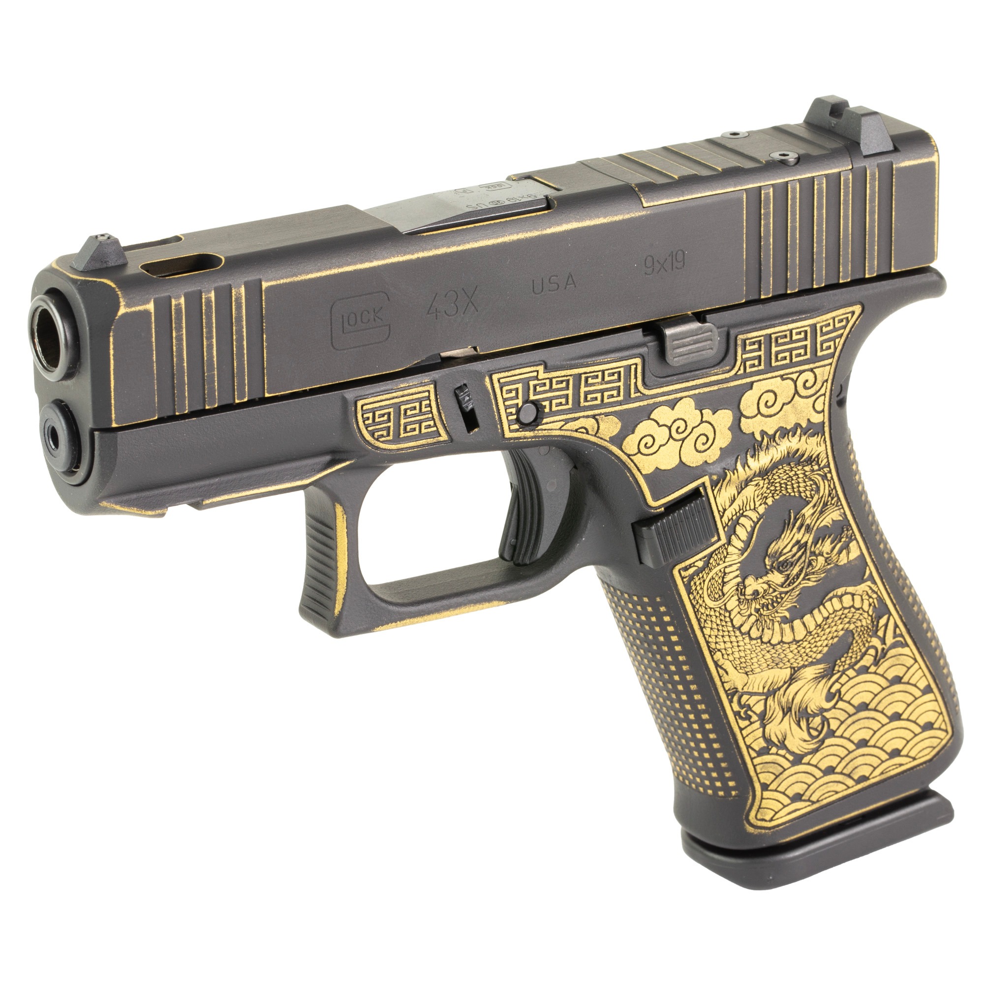 GLOCK 43X COMP 9MM 10RD DRAGON
