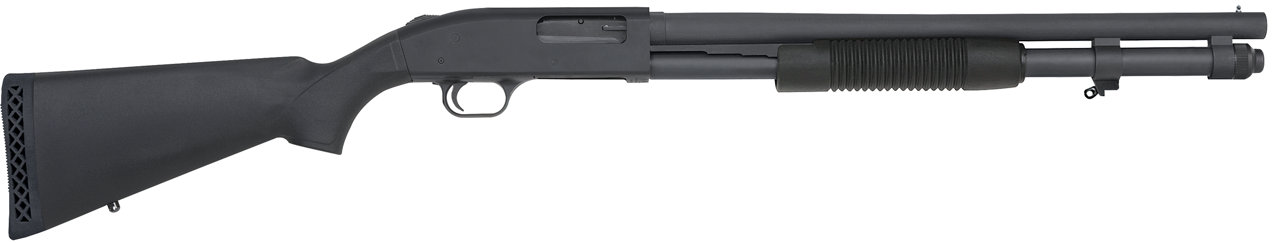 Mossberg 51660 590A1 Tactical 12 Gauge 8+1 3" 20" Heavy-Walled Barrel, Parkerized Finish, Drilled & Tapped Receiver, Mil-Spec Construction w/Metal Trigger Guard & Safety, Synthetic Stock