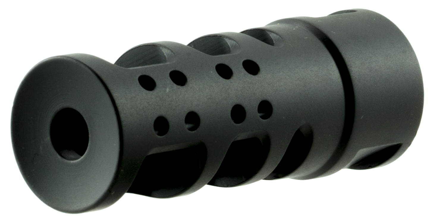 Spikes Tactical SBV1065 R2 Muzzle Brake Black Nitride 416R Stainless Steel with 1/2"-28 tpi Threads for 5.56x45mm NATO