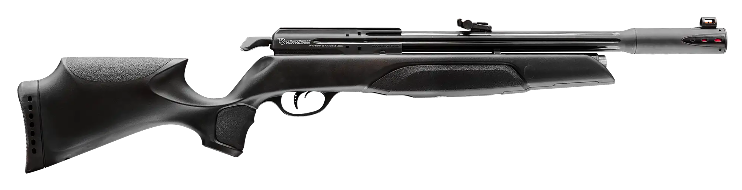 Gamo 600004P54 Arrow PCP 177 Cal 60 Pellet Shot, Black Rifled Barrel, All Weather Black Stock