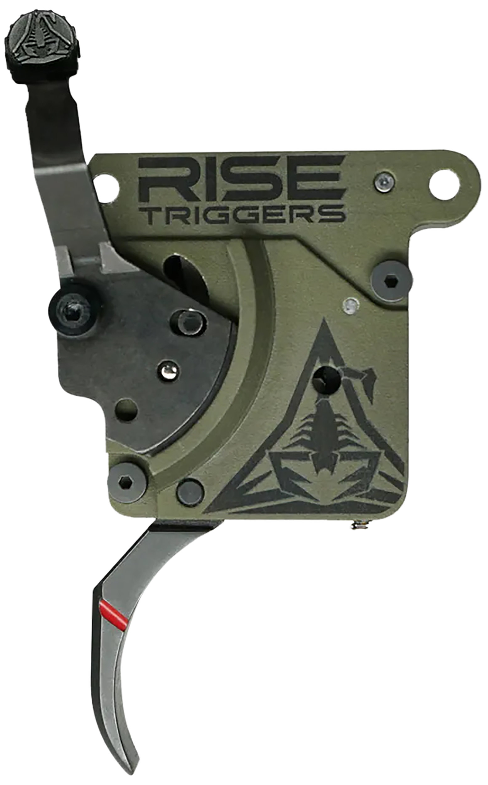 Rise Armament RA740BC Reliant Trigger Black/Green Curved