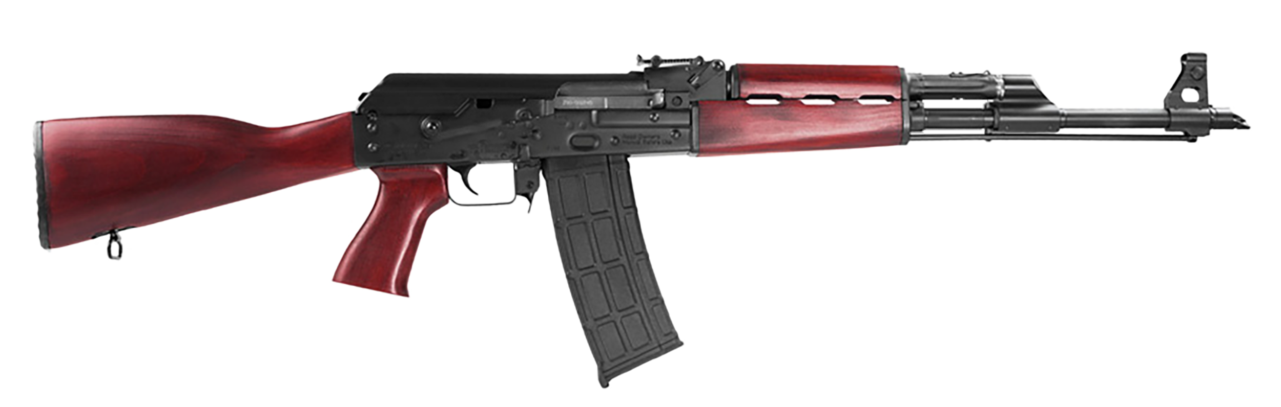Zastava Arms Usa ZR90556SR PAP M90 5.56x45mm NATO 18.25" 30+1, Black, Serbian Red Wood Furniture