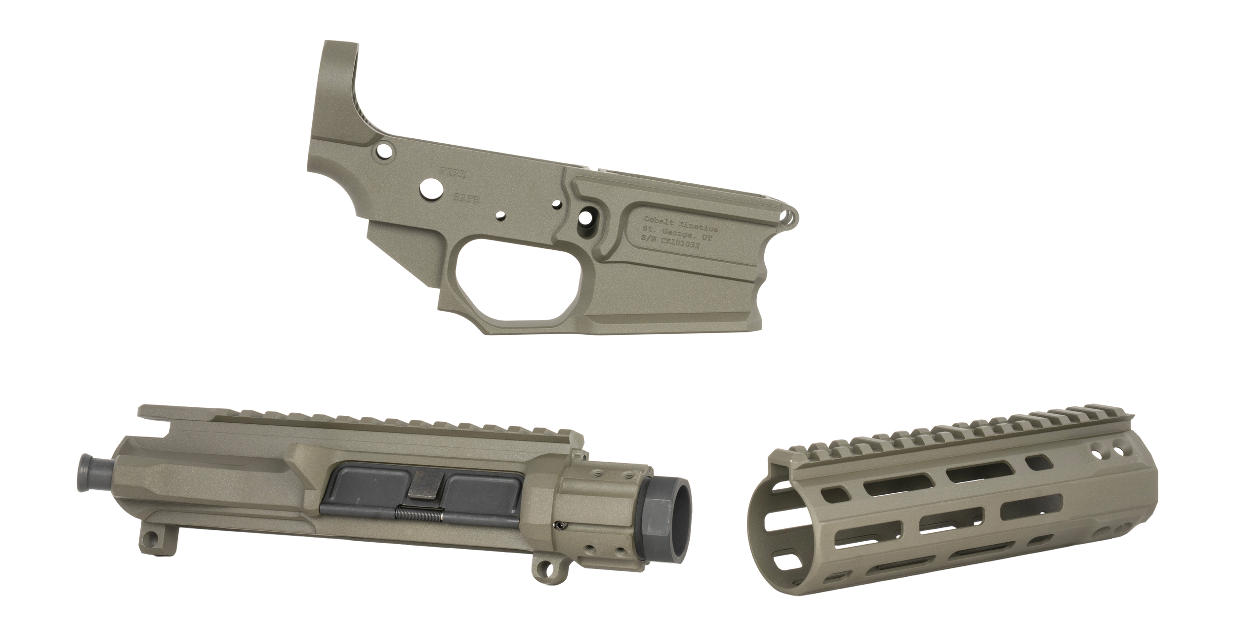 Cobalt Kinetics CK-PRO-SET-675-CKG CK-Pro Receiver Set Rifle CK Green Cerakote