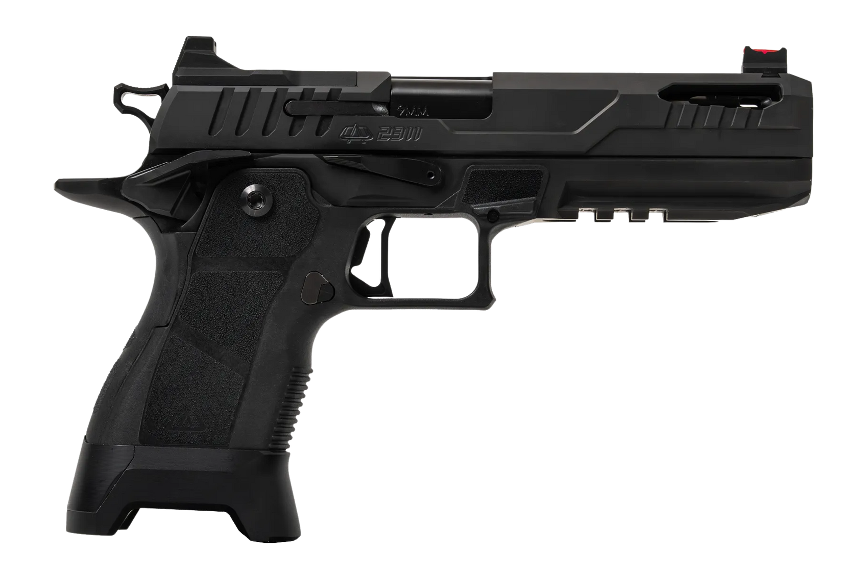 Oa Defense  2311 Pro Full Size 9mm Luger 21+1 5" Black DLC Ported Barrel, Black Steel Optic Ready/Serrated Slide, Black Aluminum Frame w/Picatinny Rail, Black Polymer Grip, Ambidextrous