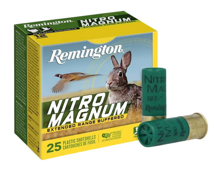 Remington Ammunition 26684 Nitro Magnum  12Gauge 3" 1 7/8oz 4Shot 25 Per Box/10 Case