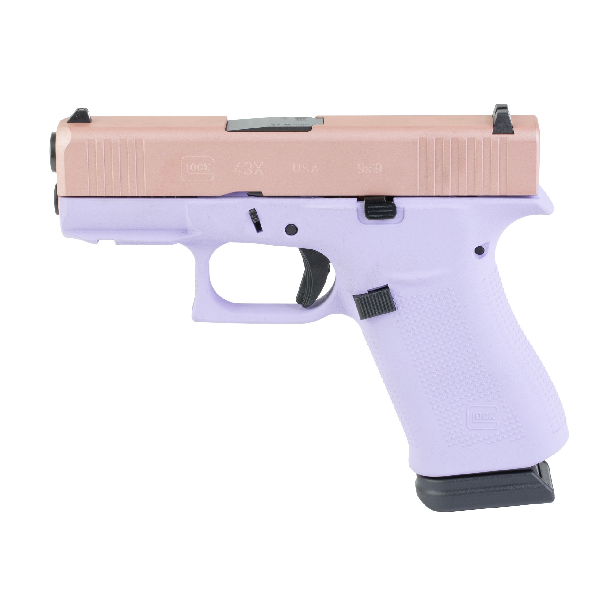 Glock 43X 9mm 15rd Lavender Luxe Pistol