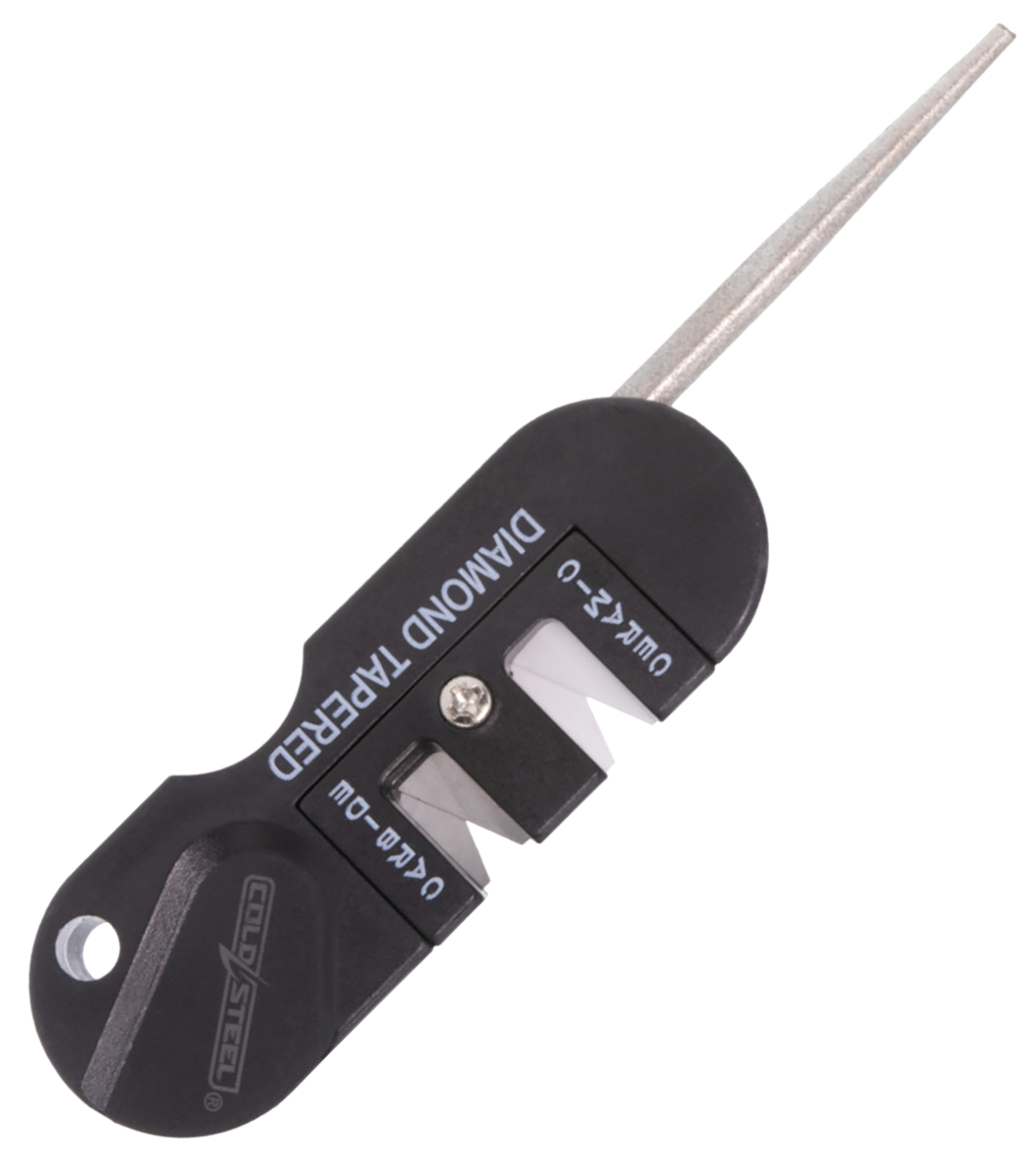Cold Steel CSKS31SCDR 3-In-1 Knife Sharpener Black Carbide/Ceramic Sharpener, Coarse/Fine
