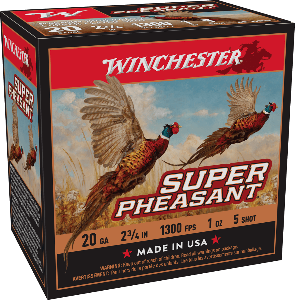 Winchester Ammo X20PH5 Super Pheasant Magnum High Brass 20Gauge 2.75" 5Shot 25 Per Box/10 Case