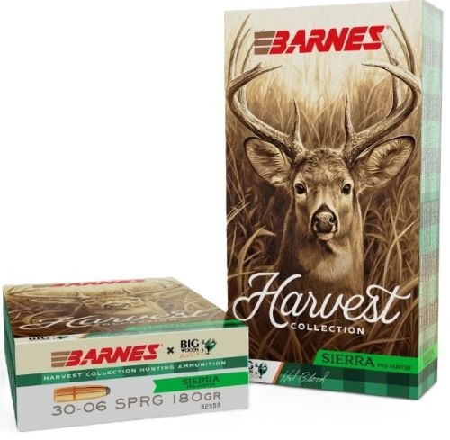 Barnes Harvest Collection 30-06 Sprg 180gr Sierra Pro-Hunter RN 20rd Box