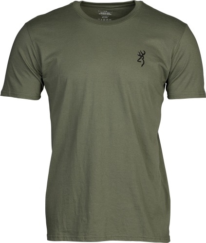 BROWNING SS T-SHIRT EMBLEM MILITARY GREEN XLARGE