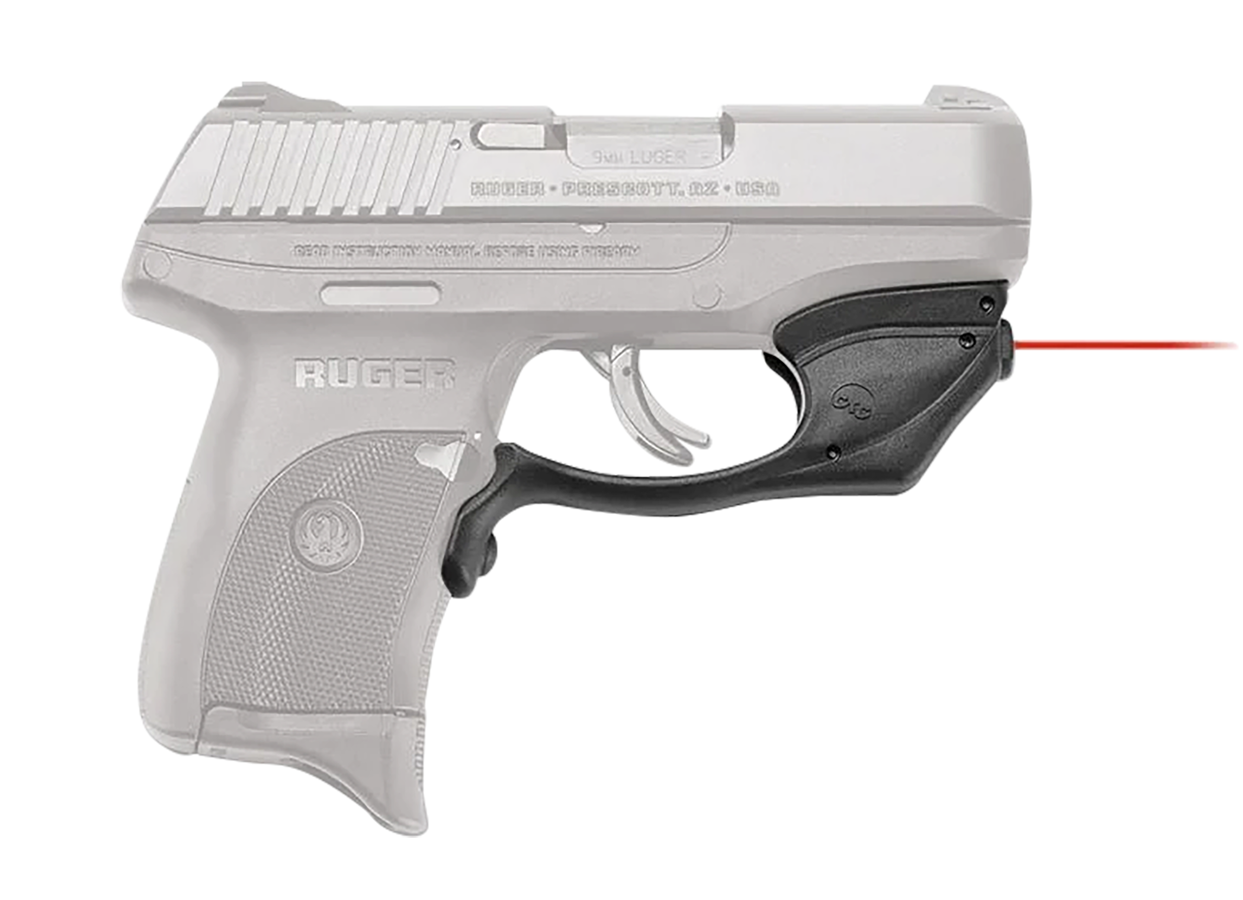 Crimson Trace 0178301 LG-416 Laserguard  Black Red Laser Ruger EC9S/LC9/LC9S/LC380