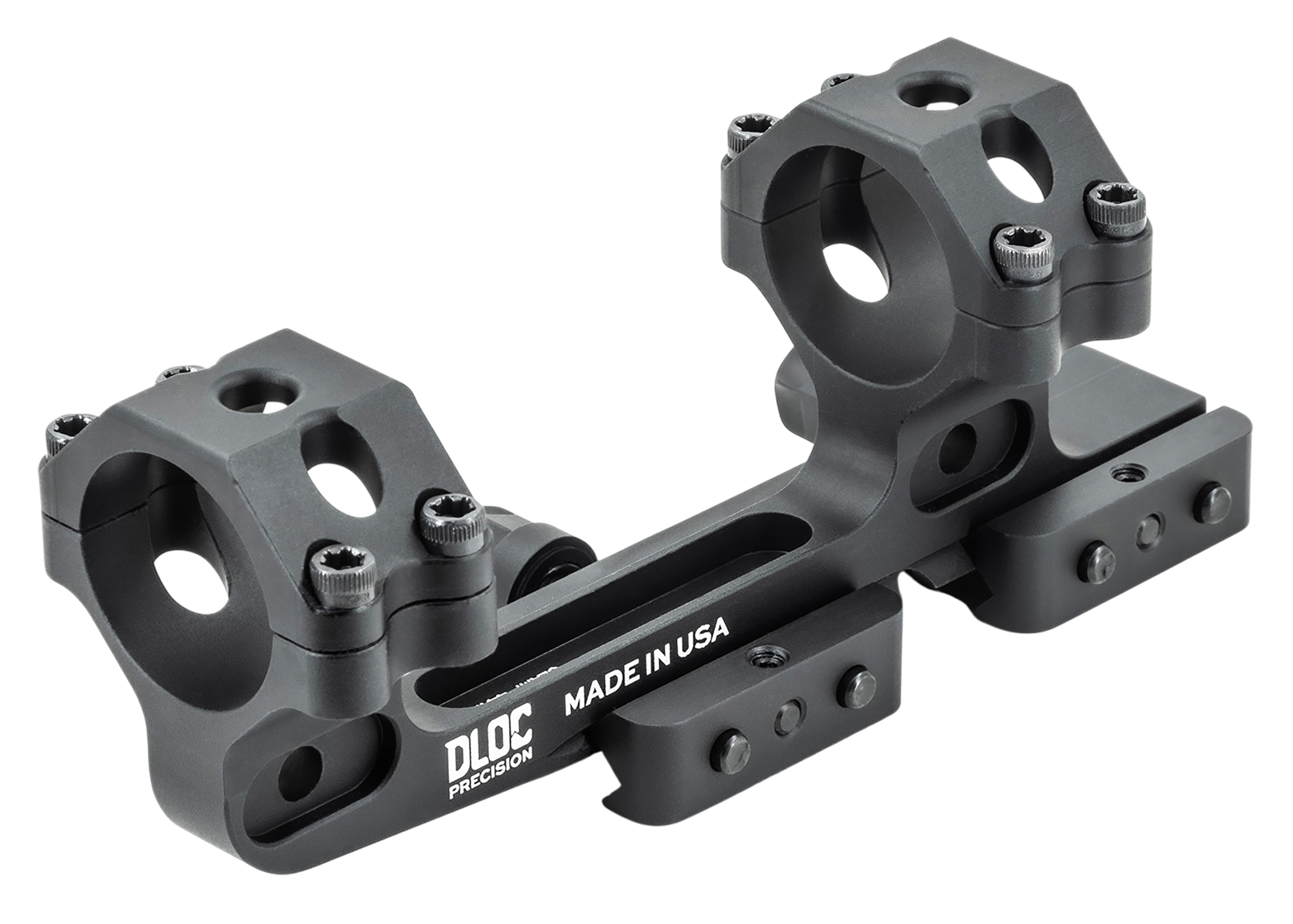 DLOC Precision DLOC-C130-2050-B Cantilever Black Aluminum 30mm Tube