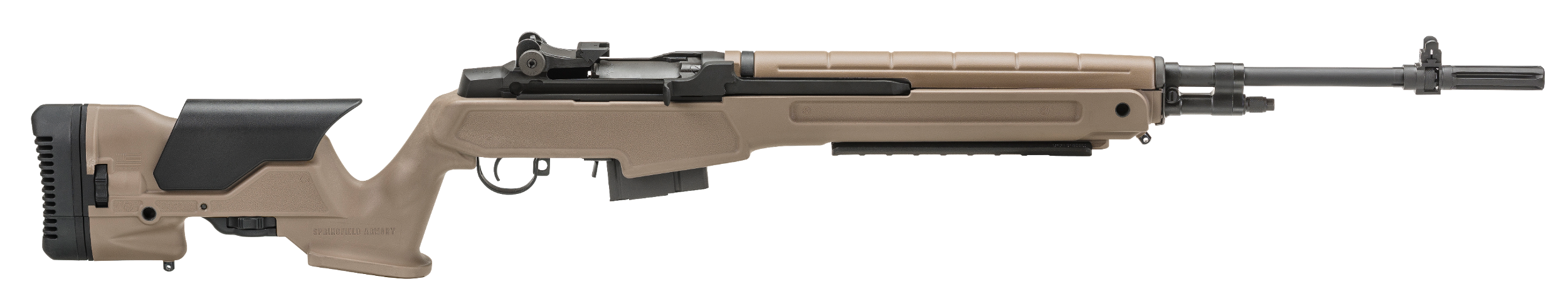 Springfield Armory MP9220 M1A Loaded Precision 308 Win 10+1 22" National Match Carbon Steel Barrel Black Parkerized Rec Flat Dark Earth Archangel Precision with Adjustable LOP & Comb Stock Right Hand