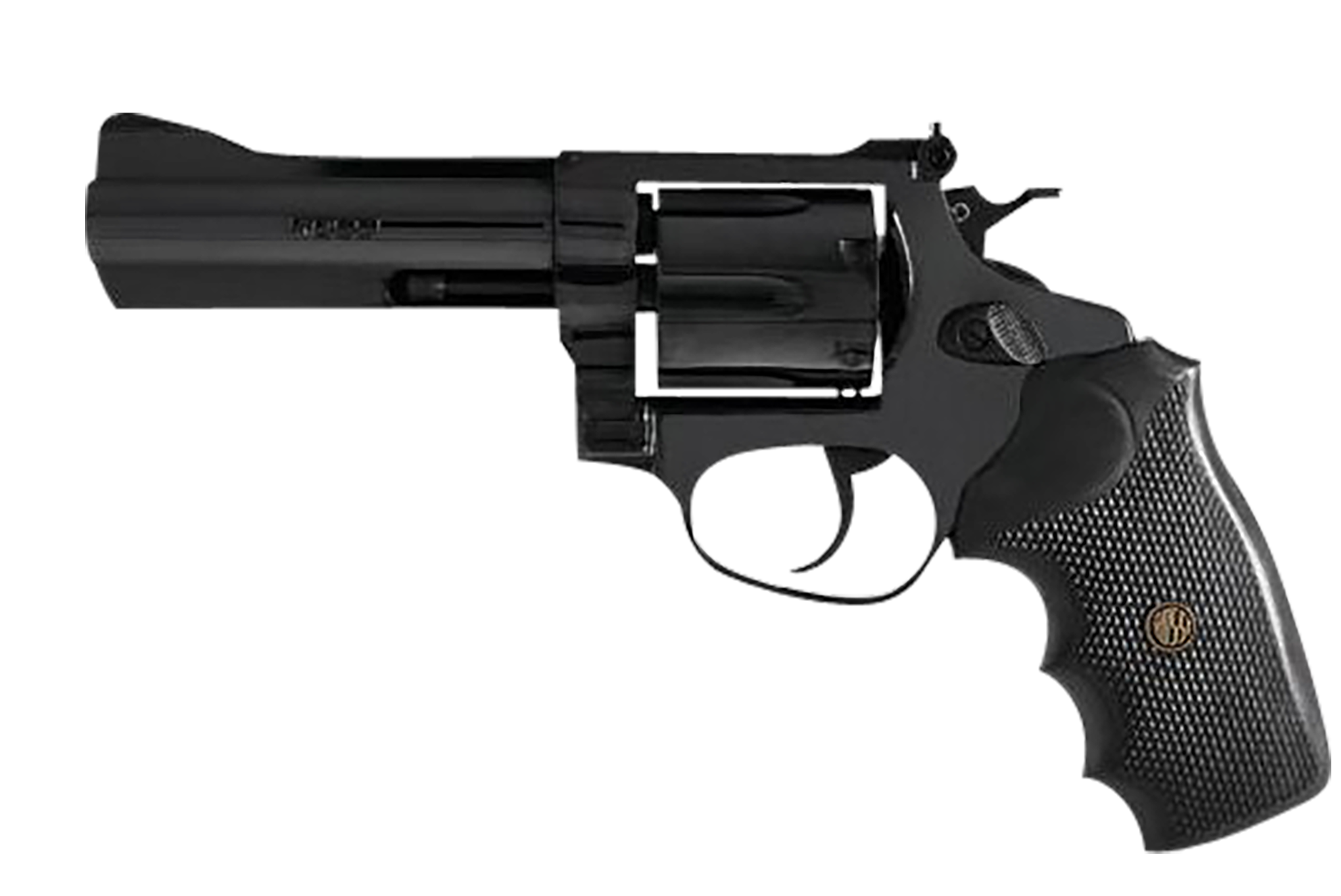 Rossi 2-RM661 RM66  Medium Frame 38 Special +P/357 Mag 6 Shot, 6" Black Stainless Steel Barrel, Cylinder & Frame, Black Textured Rubber Grip, Hammer Block Safety, Exposed Hammer