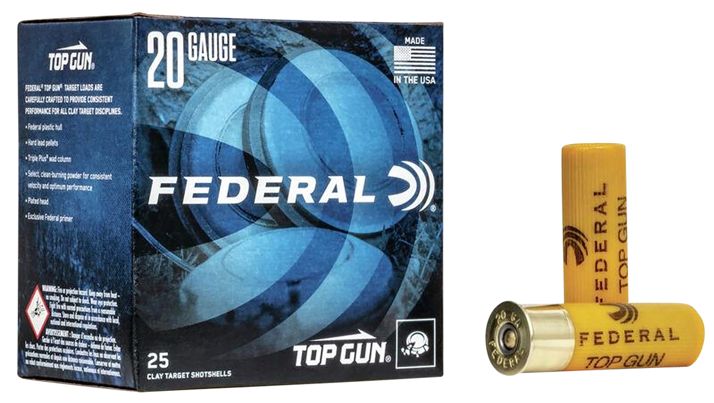 Federal TG2075 Top Gun  20Gauge 2.75" 7/8oz 7.5Shot 25 Per Box/10 Case