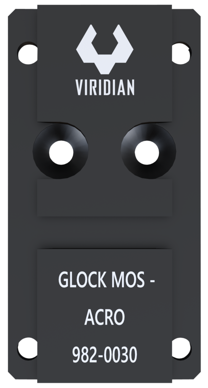 Viridian 9820030 RFX45 Glock MOS Mounting Adapter Black Anodized