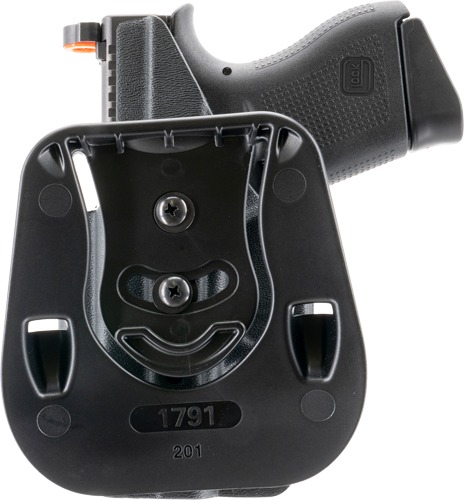 1791 KYDEX OWB PADDLE HOL MULT -FIT RH FOR GLOCK 43/43X BLACK