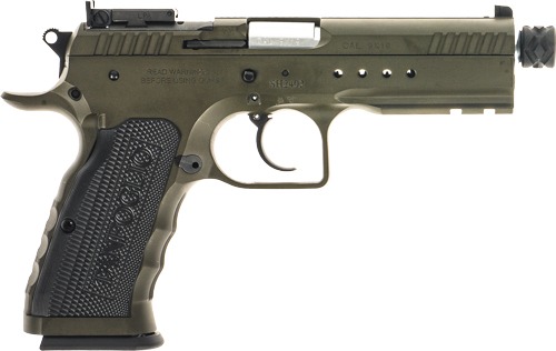 TANFOGLIO TACTICAL PRO 9MM 4.9" 17/20RD STEEL THREADED