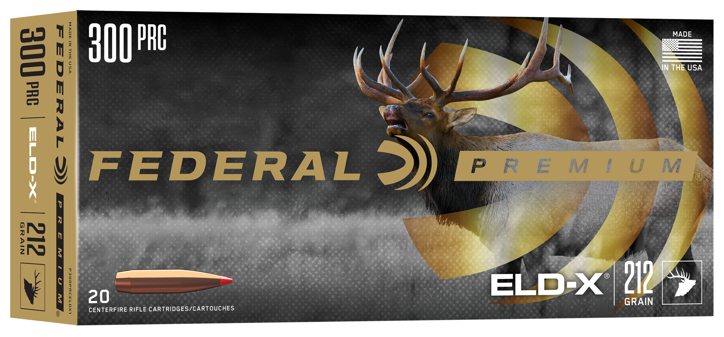 Federal P300PRCELDX1   300PRC 212gr ELD-X 20 Per Box/10 Case